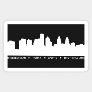 Philadelphia - White Sticker